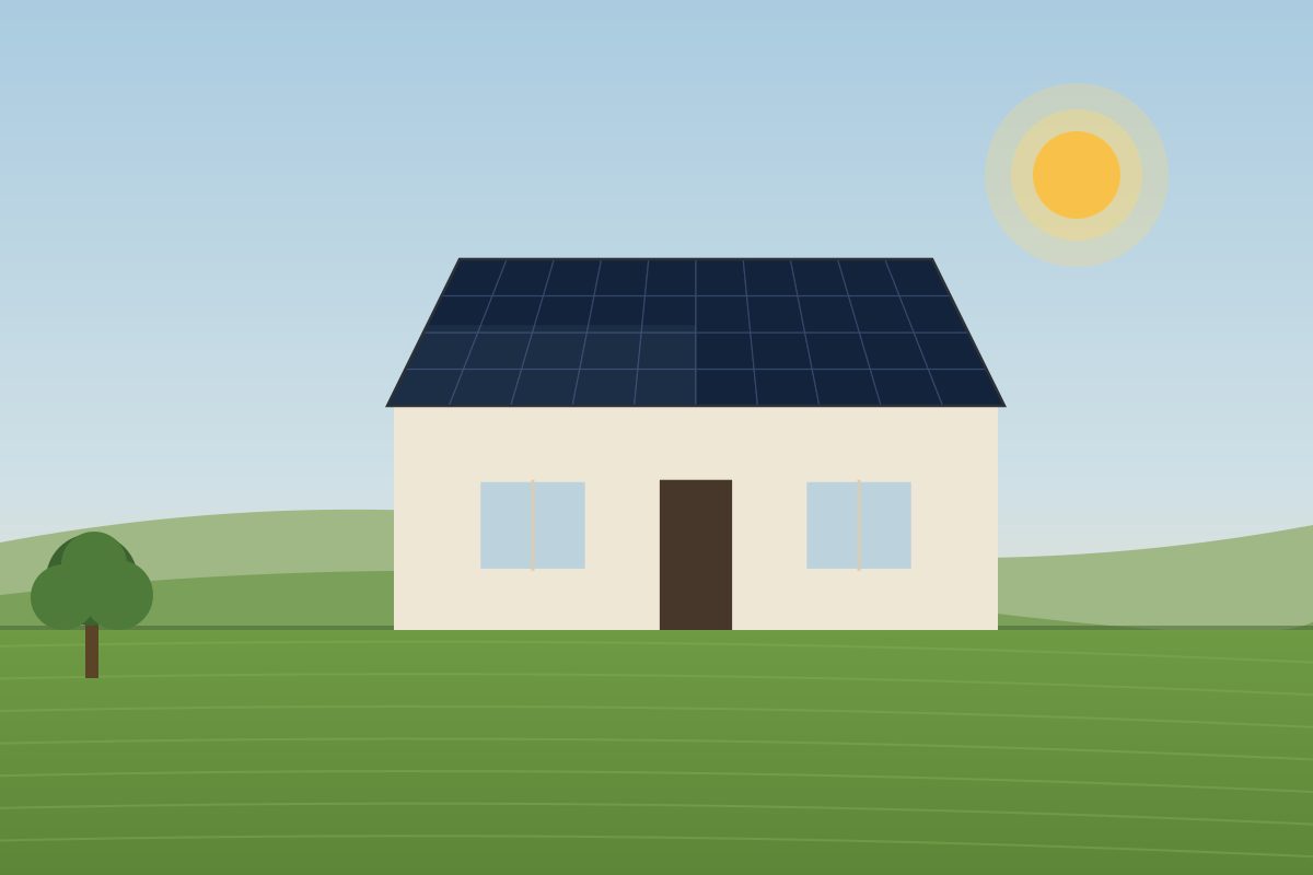 Solar panels on barn conversions & smallholdings